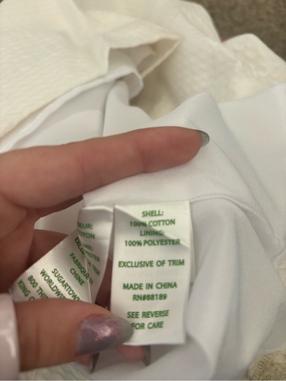 Lilly Pulitzer Trista Shift White Lace-Trim Mini Dress - Picture 5 of 6